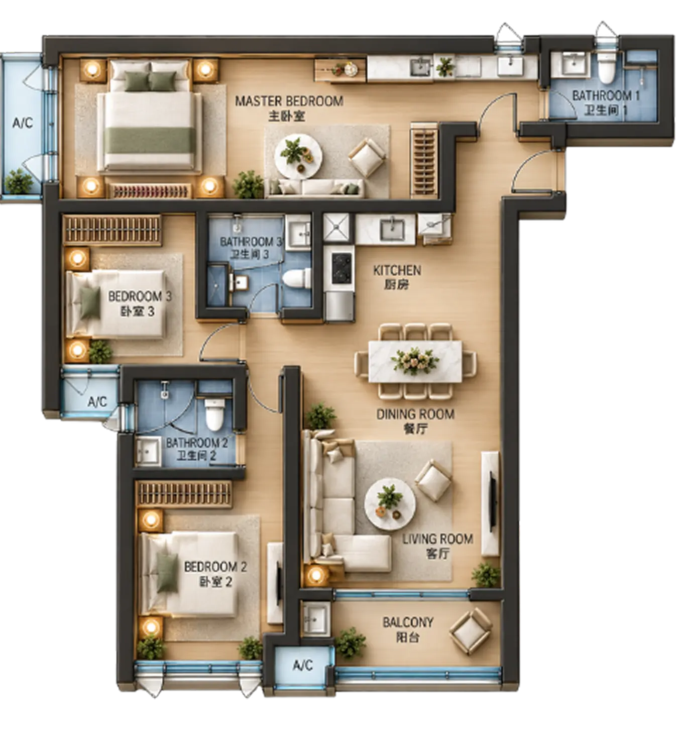 Type D2 Floor Plan